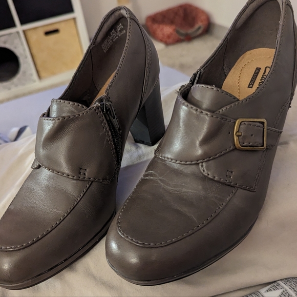 Clarks Grey Brynn Poppy shoe size 8 - Picture 3 of 6